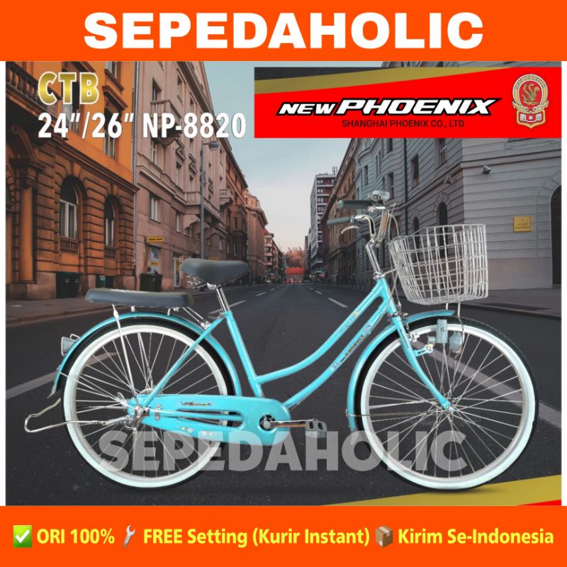 Sepeda Keranjang Phoenix Np 8820 Ukuran 20 24 26 Inch Dewasa Perempuan Lazada Indonesia 5592