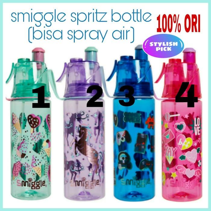 Smiggle Wham Spritz Water Bottle Botol Air Spray Hitz 100 Ori Lazada