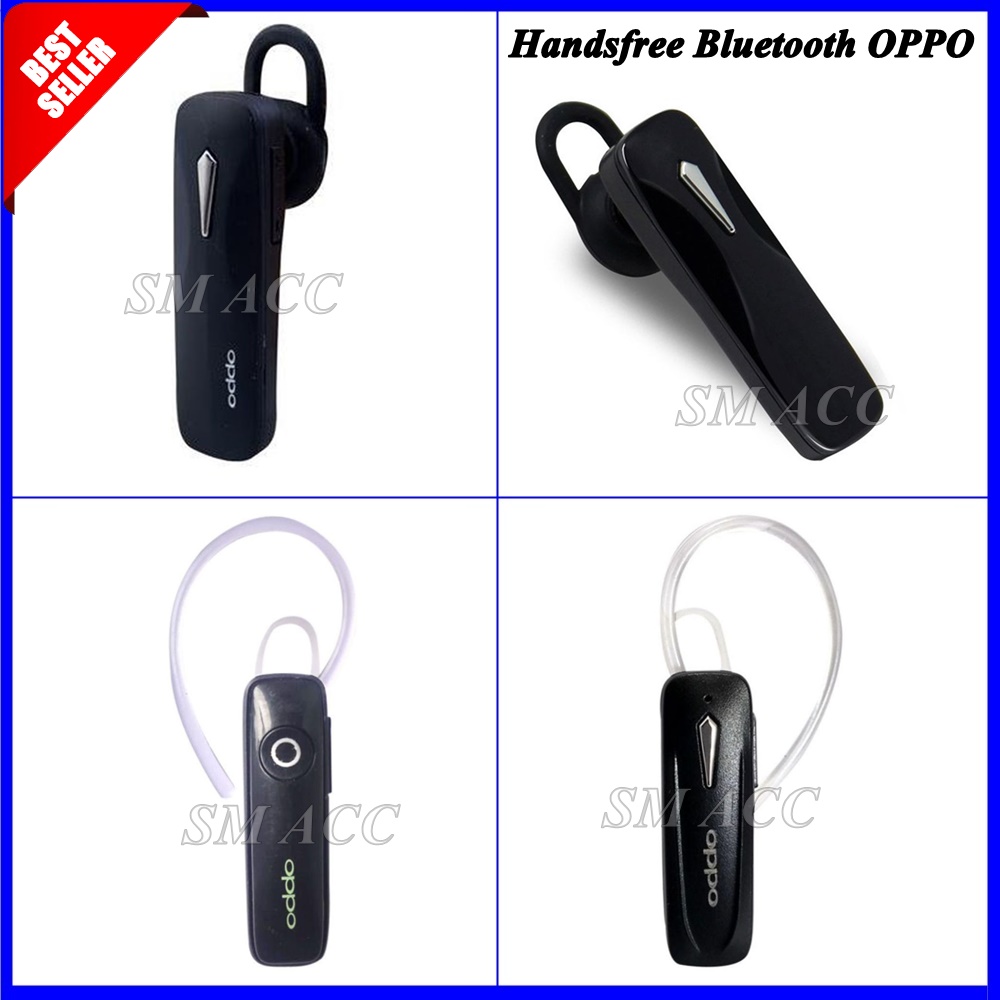 Headset Bluetooth OPPO Hitam Universal Handsfree Bluetooth OPPO