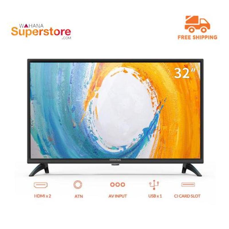 COOCAA LED TV 32 inch Digital TV - HD Panel - DVB T/T2 - 32D3T - Hitam