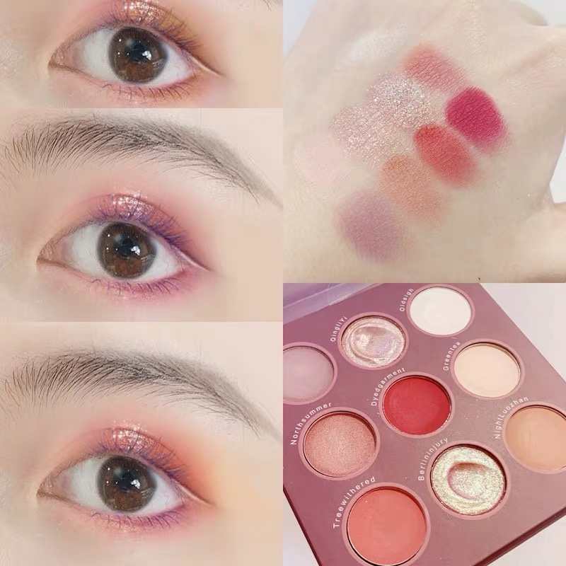 KKV COLORROSE NineColor Eyeshadow Palette Pyrotechnic Earth CR710