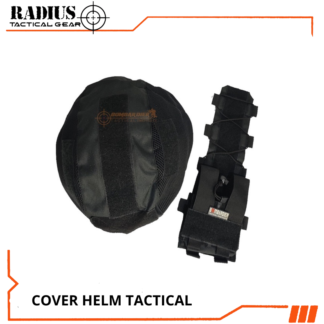 Cover helm Cover helem bagian atas / cover helmet Tactical satu set ...