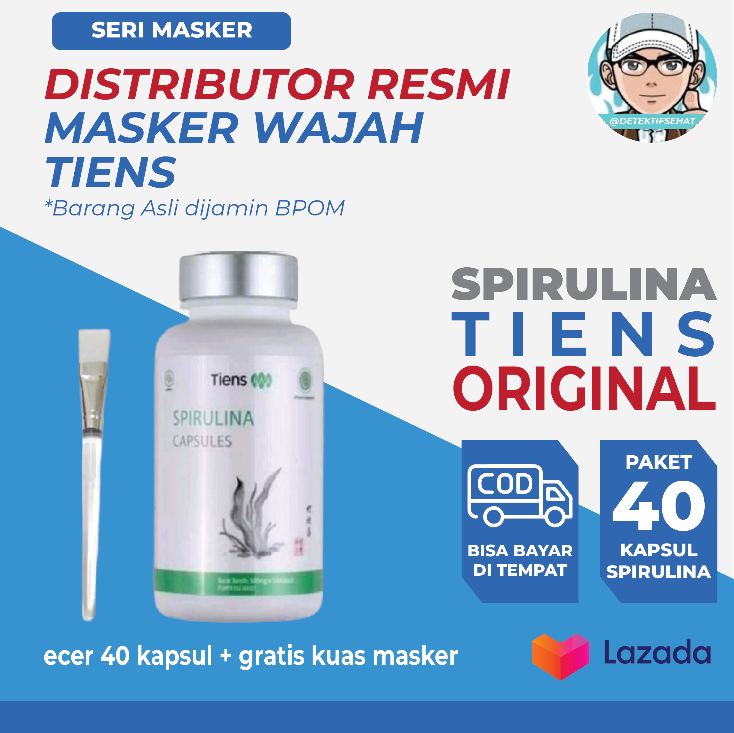 Tabel Harga Masker Spirulina Isi 30 Kapsul Terbaik di Indonesia » Sing Payu