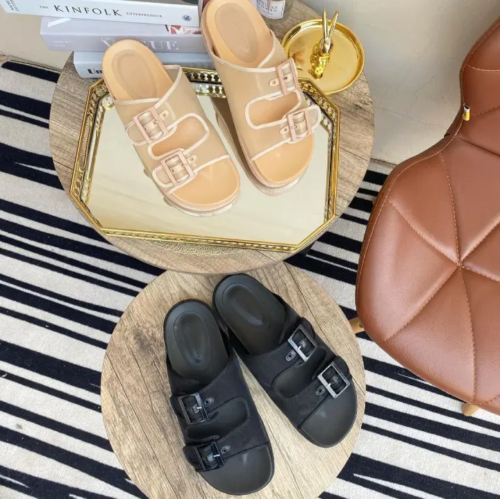 charles and keith mesh flatform sandals