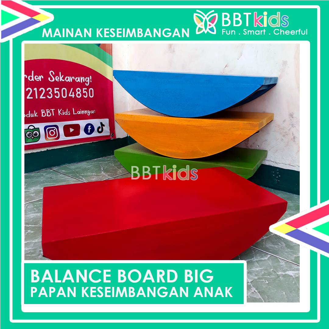 BALANCE BOARD BIG PAPAN KESEIMBANGAN ANAK WOODEN TOYS BALANCING BOARD
