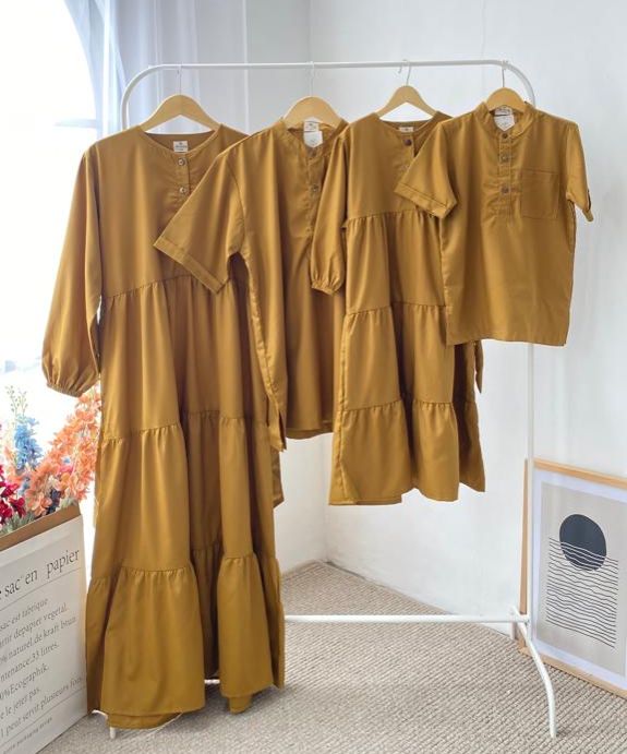 ARUNDAYA FAMILY SET GAMIS KOKO KEMBAR COUPLE KELUARGA SARIMBIT