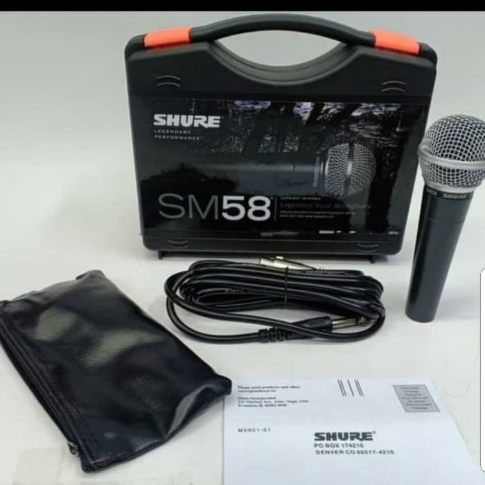 Mic Kabel Shure Sm58 Switch Koper Grade A Microphone Shure Sm 58