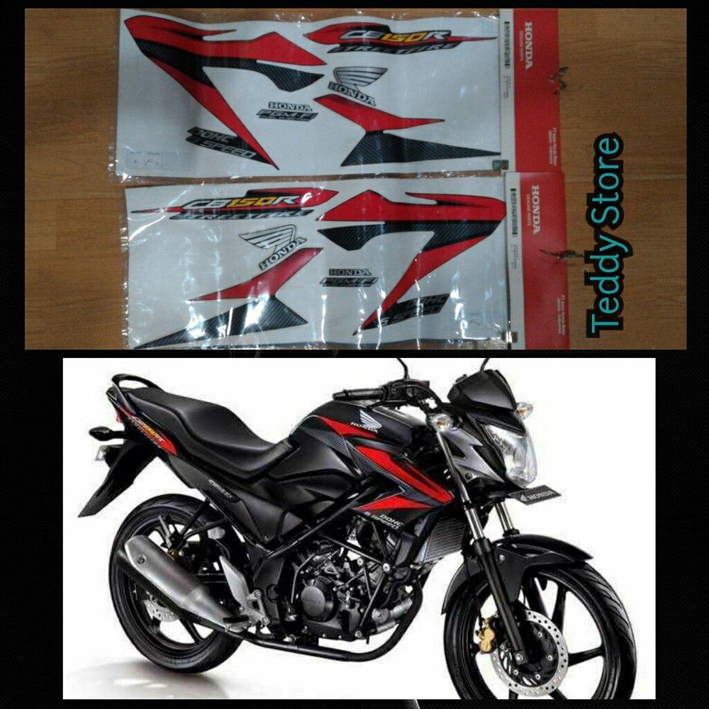Striping Stripping Honda Cb150r Cb 150r Streetfire Old 14 15 Hitam Strip Merah Black Red Ori Ahm Bak Hit Lazada Indonesia