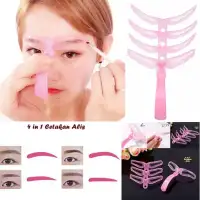 Cetakan Alis 4 in 1 - EYEBROW STENCIL IMPORT isi 4 Pcs Cetakan