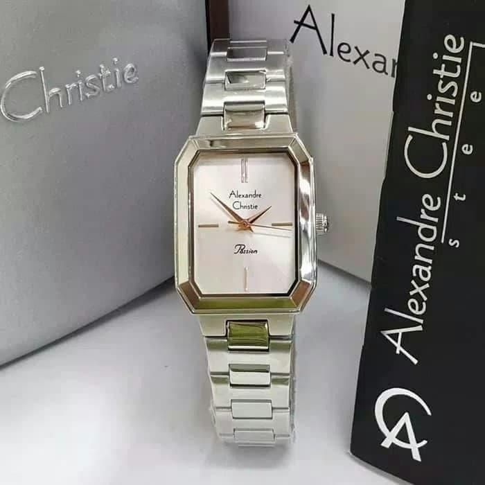 ALEXANDRE CHIISTIE AC 2799 WANITA SILVER WHITE ORIGINAL