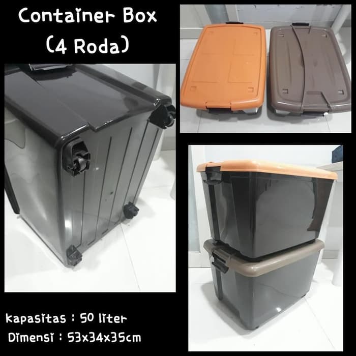 Box Container 50 Liter + Roda Segera lakukan pembayaran agar pesanan dapat ...