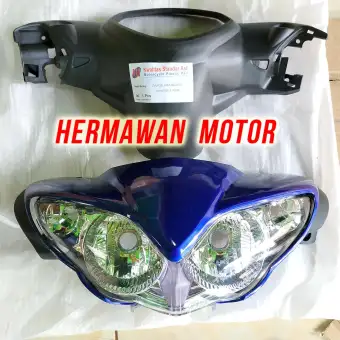 Batok Dan Lampu Depan Motor Yamaha Jupiter Z Burhan Warna Biru