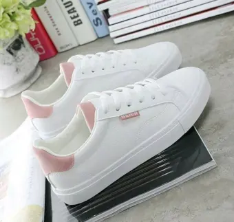 Sepatu Wanita Sneakers Poxing Terbaru 2020 Putih Polos Lazada Indonesia