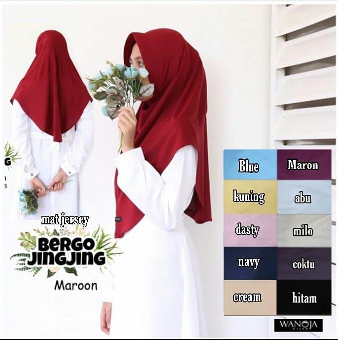 TF PROMO Bisa Bayar di Tempat (COD) Jilbab Murah Bergo JINJING Hijab Instan Mewah Kerudung Instan Khimar Instan