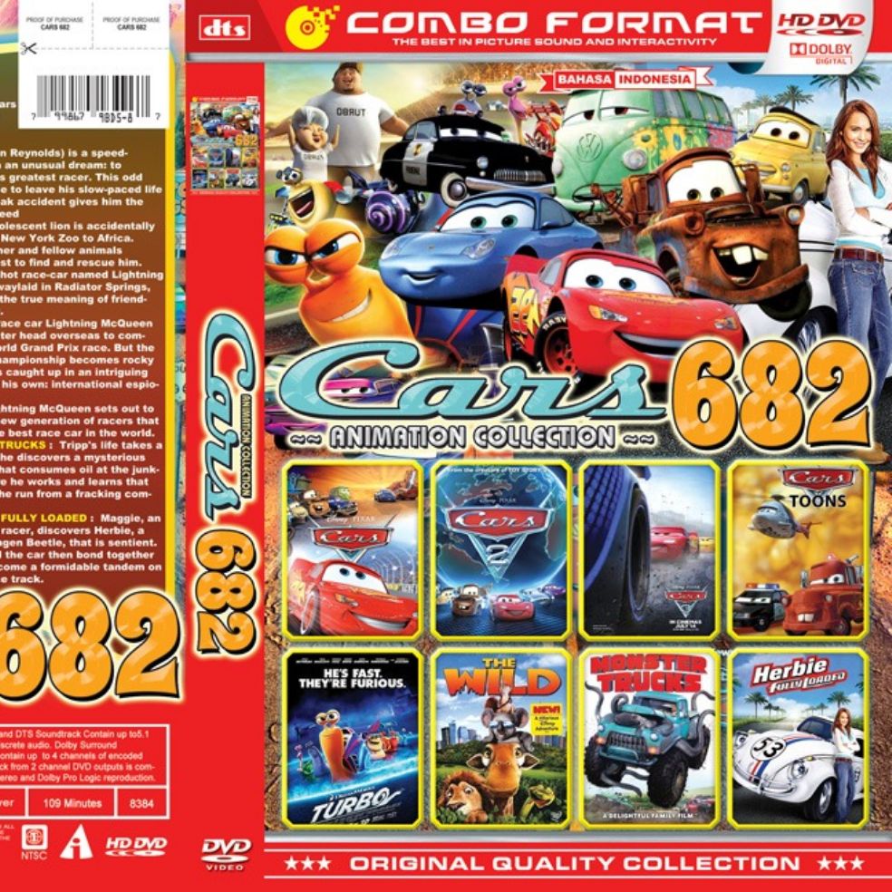 Kaset Dvd Film Edukasi Anak Terbaru Disney Cars 682 Dubing Bahasa
