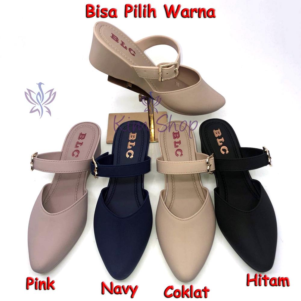 Sepatu Sandal Wedges Jelly Shoes Tali Gesper A611-1 Bisa Pilih Warna JLBLCWG