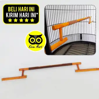 Tangkringan Burung Murai Gawang Kayu Jati Sempati Pangkringan