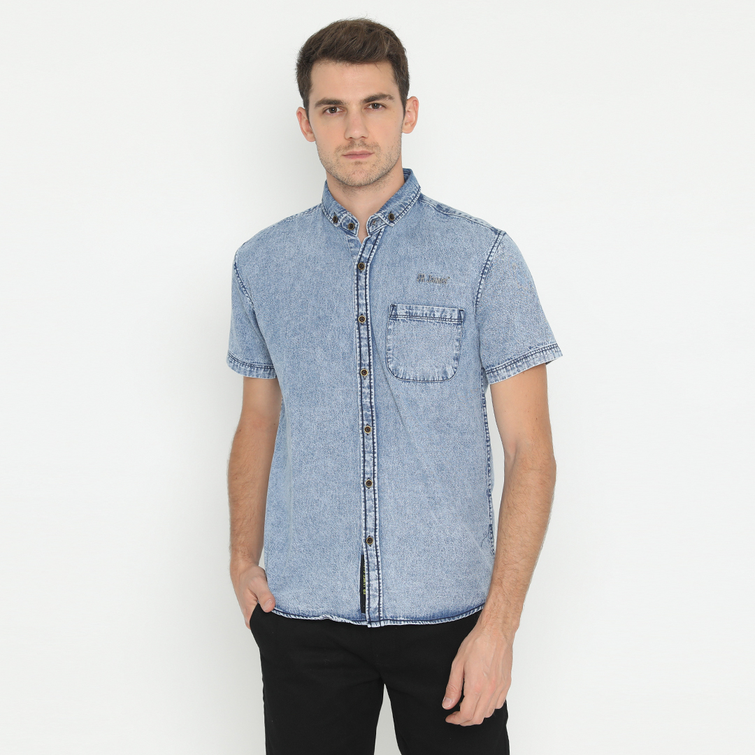 FR JAMES - SHORT SLEEVE DENIM SHIRT 