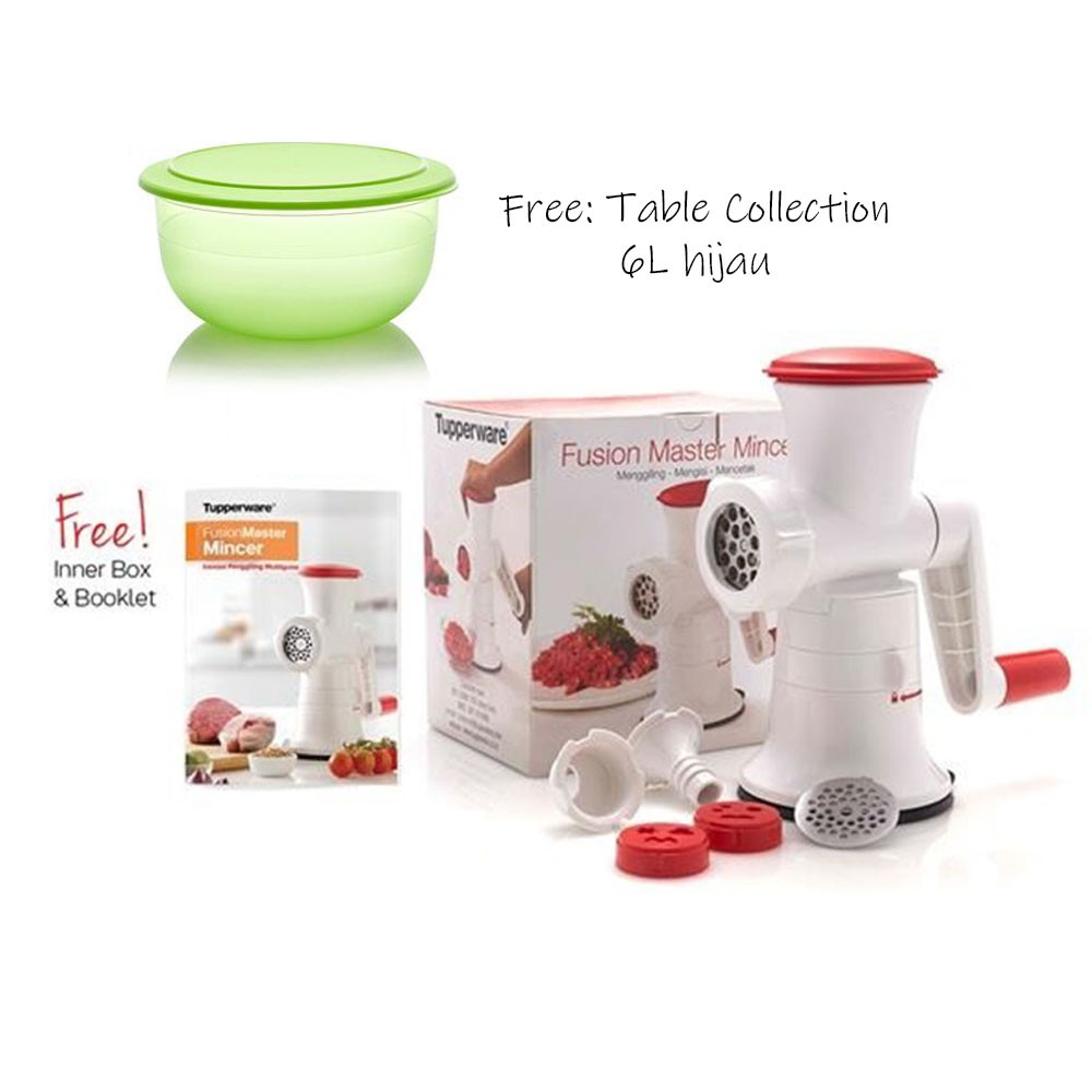 Tupperware Fusion Master Mincer FREE Table Collection 6L Tupperware Original Lazada Indonesia