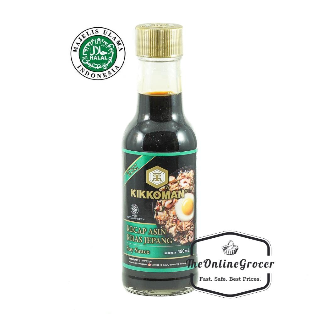 Kikkoman Soy Sauce - Kecap Asin Khas Jepang Logo Halal MUI 150ml