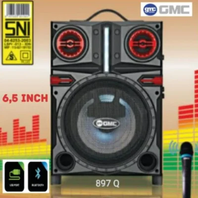 Speaker GMC 897Q Speaker Portable/Ampli Meeting BLUETOOTH - 6,5 inch + Mic Wireless