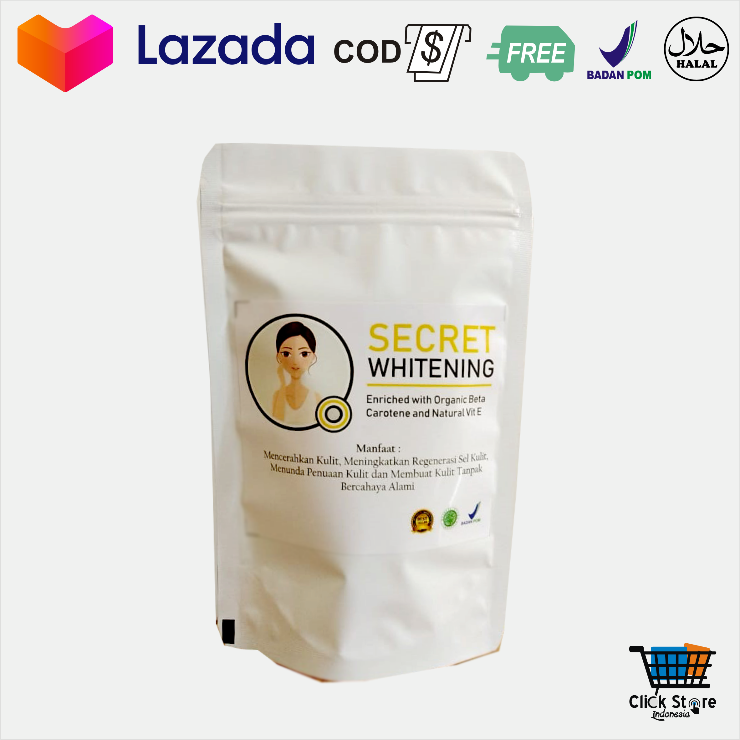 Suplemen Obat Herbal Pemutih Badan Dan Wajah Permanen Cepat Sudah Bpom Dan Halal Pemutih Kulit Seluruh Tubuh Permanen Cepat Putih Untuk Pria Dan Wanita Ampuh Lazada Indonesia