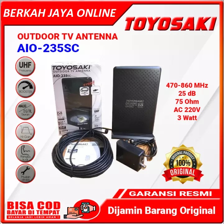 Toyosaki ANTENNA TV BOOSTER OUTDOOR DIGITAL AIO 235 SC FULL HD 87