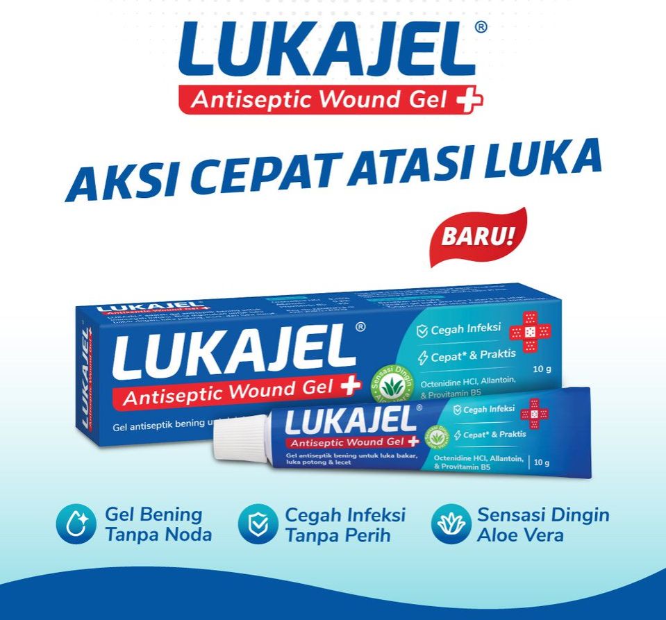 Salep Luka Bakar LUKAJEL Untuk luka bakar, luka potong, dan lecet