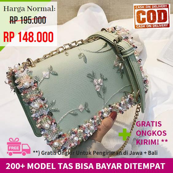 Tas Pesta / Kondangan Wanita - Trendy dan Elegan Best Seller 2019 (Ada Tali Selempang Rantai) - TB284934 Green