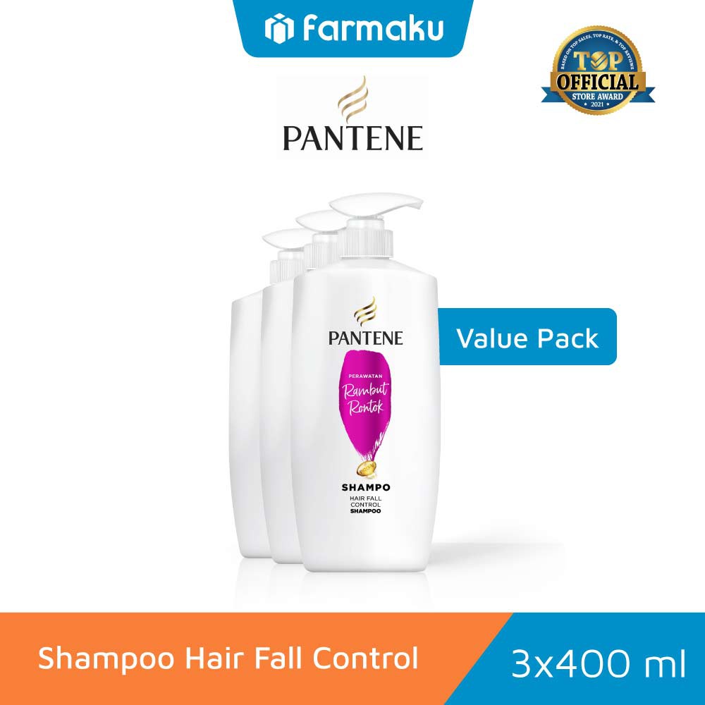 VALUE PACK Pantene Shampoo Hair Fall Control 400 ml Lazada Indonesia