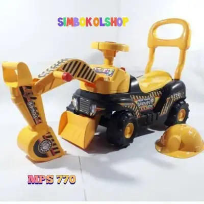 Mainan mobil dorong excavator beco MPS 770 SHP TOYS
