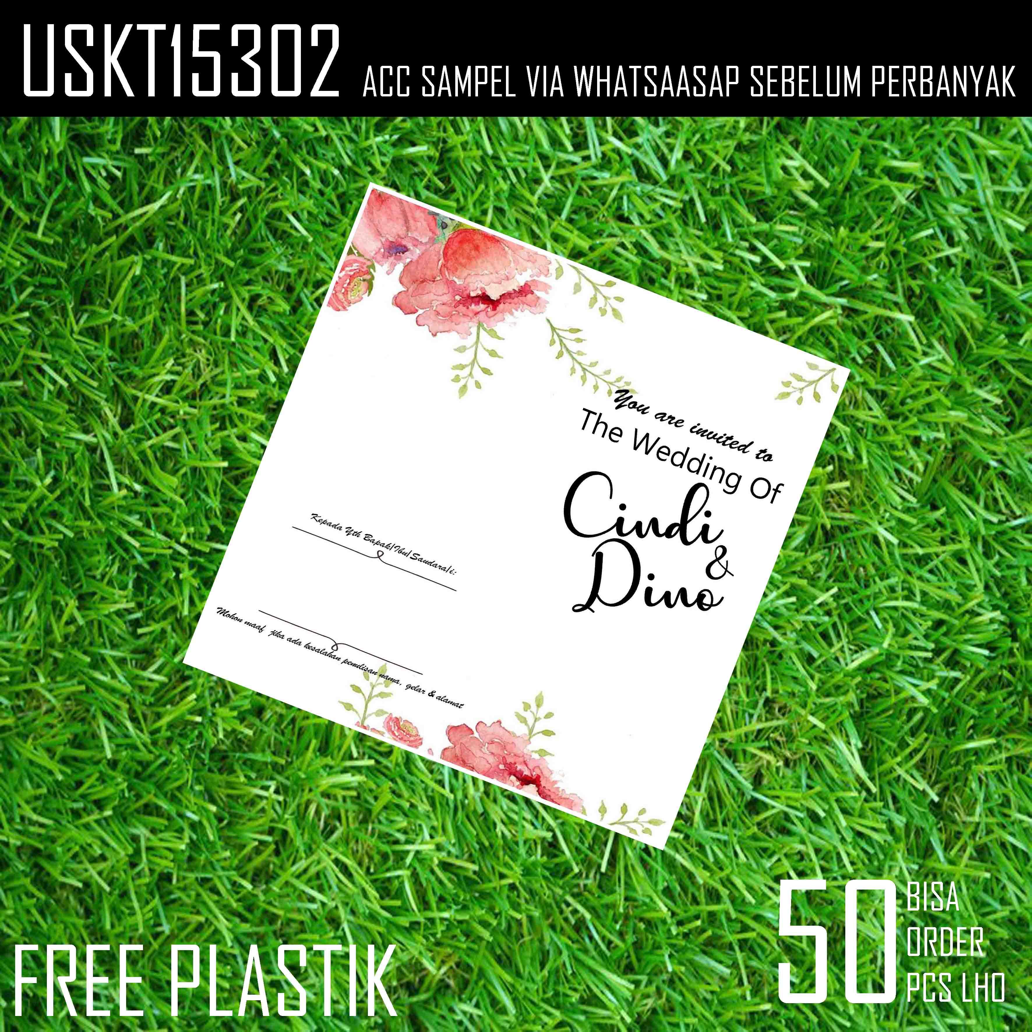 (ISI 50 PCS DESIGN 006) UNDANGAN NIKAH NIKAHAN PERNIKAHAN WEDDING KARTU