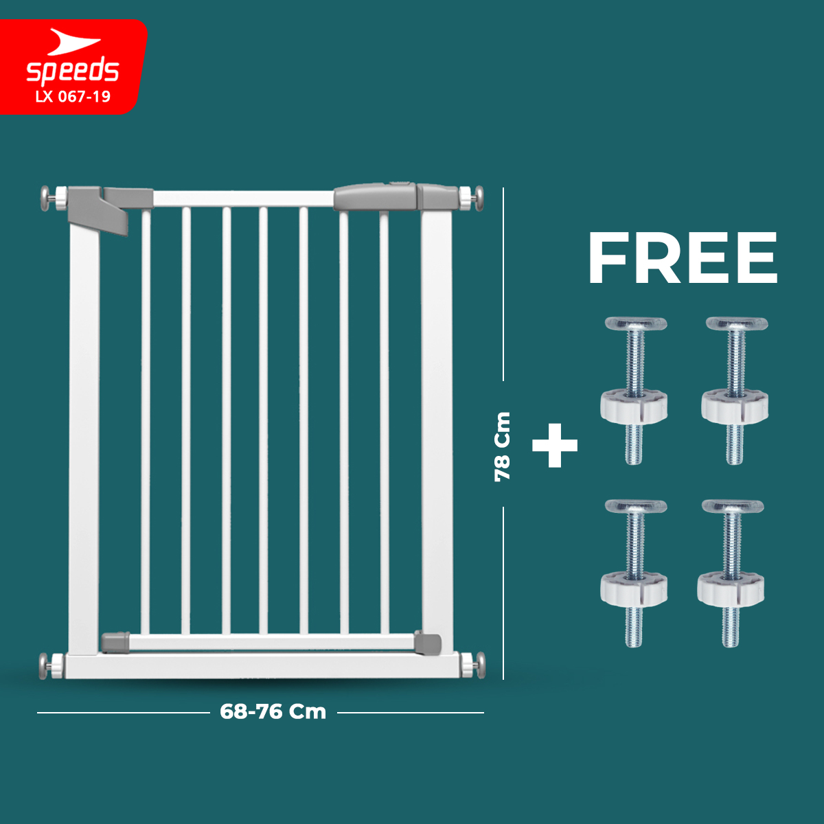SPEEDS Baby Safety Gate Pagar Tangga Pengaman Bayi Pembatas Penghalang