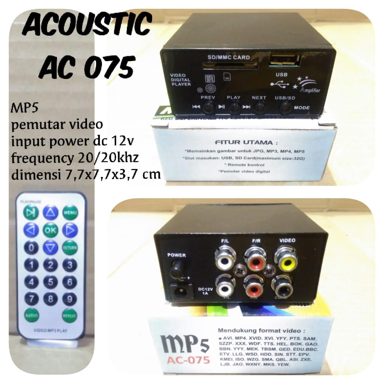 alat pemutar PLAYER MP4 MP5 MP3 USB VIDEO film ac dc LTHS