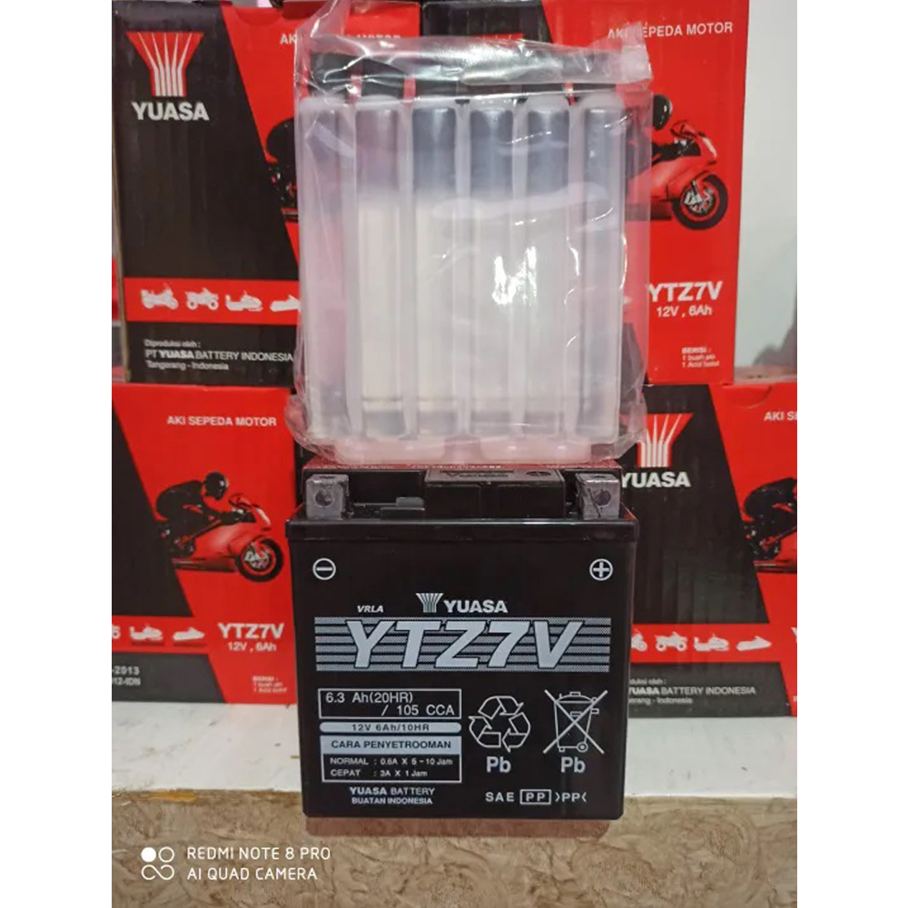 AKI KERING YUASA YTZ7V AKI NMAX OLD, AEROX 155 ABS, LEXI, KLX 150, KLX