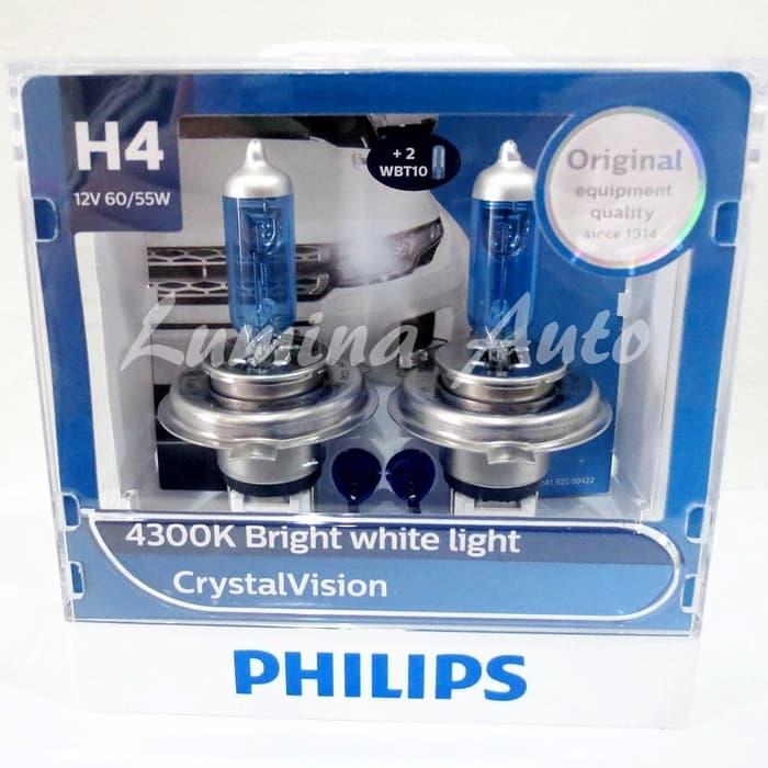 Best Seller Philips Crystal Vision H4 60/55W - Lampu mobil halogen