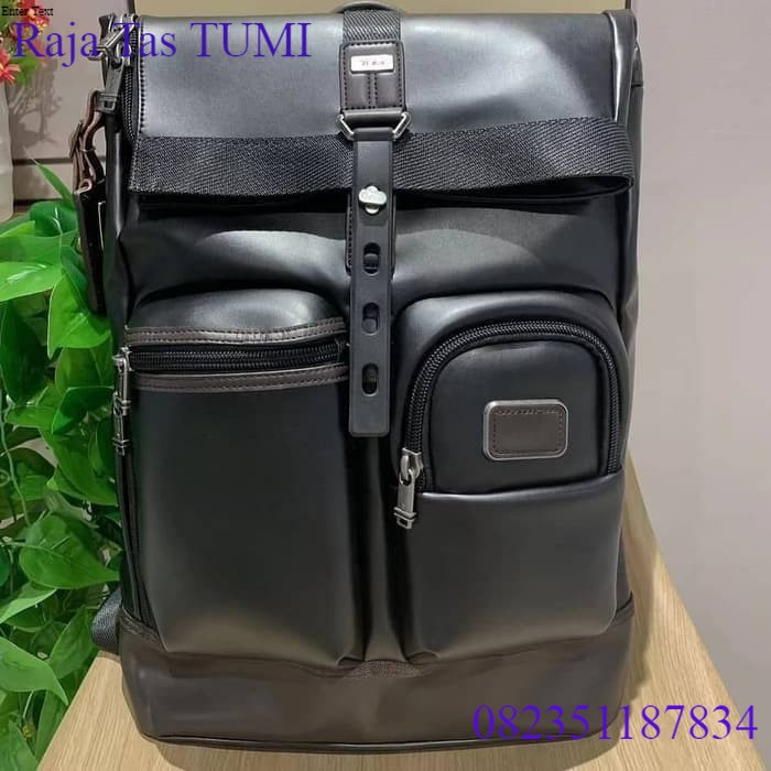 Jual Black Leather Backpack Terbaru 