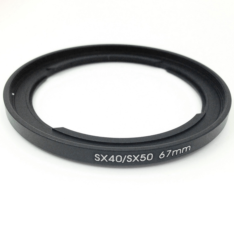 1Pcs LhDc60 Camera Lens Hood & 1Pcs 67Mm Filter Adapter for Canon