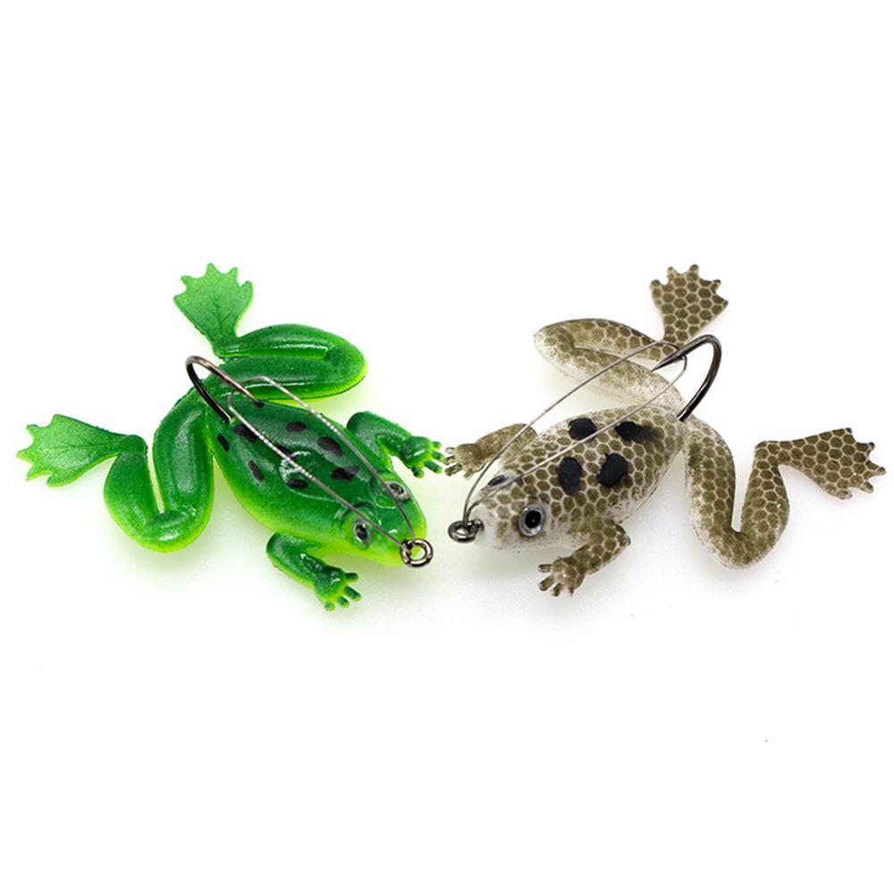 Artificial Fishing Silicone Bait Frog Lure with Hook Lures tackle ...