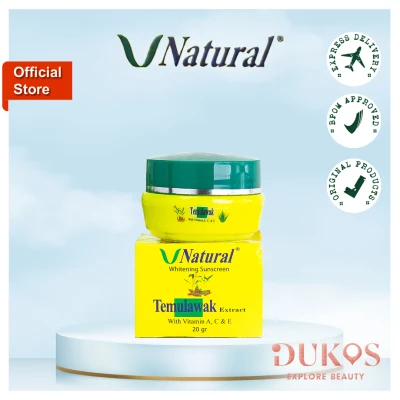 V Natural Sunscreen Cream Temulawak / Sun Block Cream