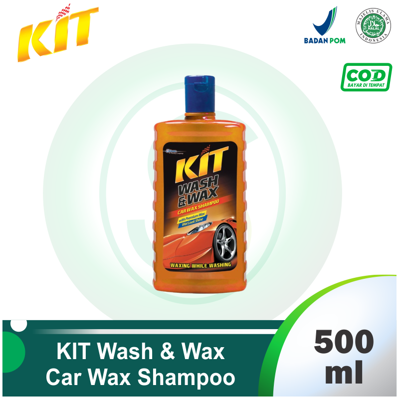 Kit Wash And Wax Car Shampoo 500ml Kemasan Botol Lazada Indonesia