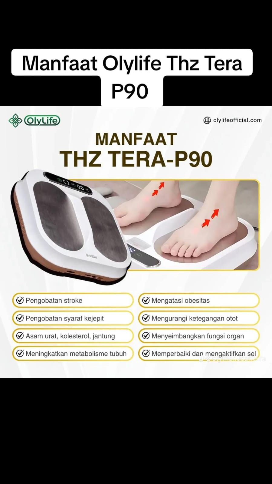 OlyLife THZ Tera P-90 Alat Terapi Tera P90 Resmi Original 100% dan