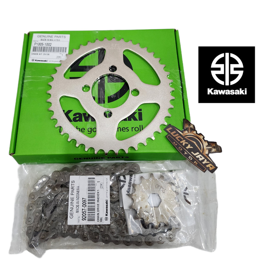 GIRSET GEARSET/ GEARSET / CHAIN KIT ZX 130 ORIGINAL | Lazada Indonesia