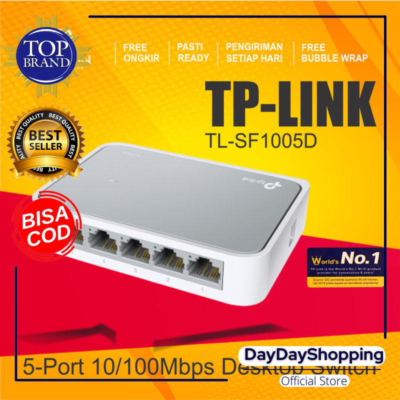TP-LINK 5-Port 10/100Mbps Desktop Switch (TL-SF1005D) - The source