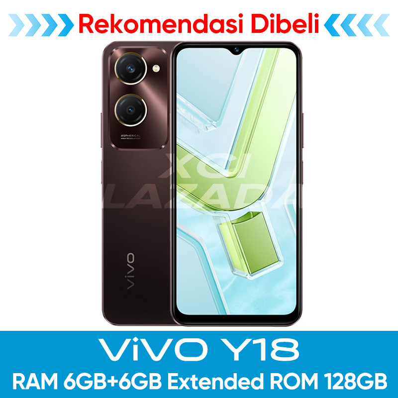 Hp Vivo Y18 4/64GB 4/128GB 6/128GB NFC 5000mAh Baterai Terbaru 2024 100 ...