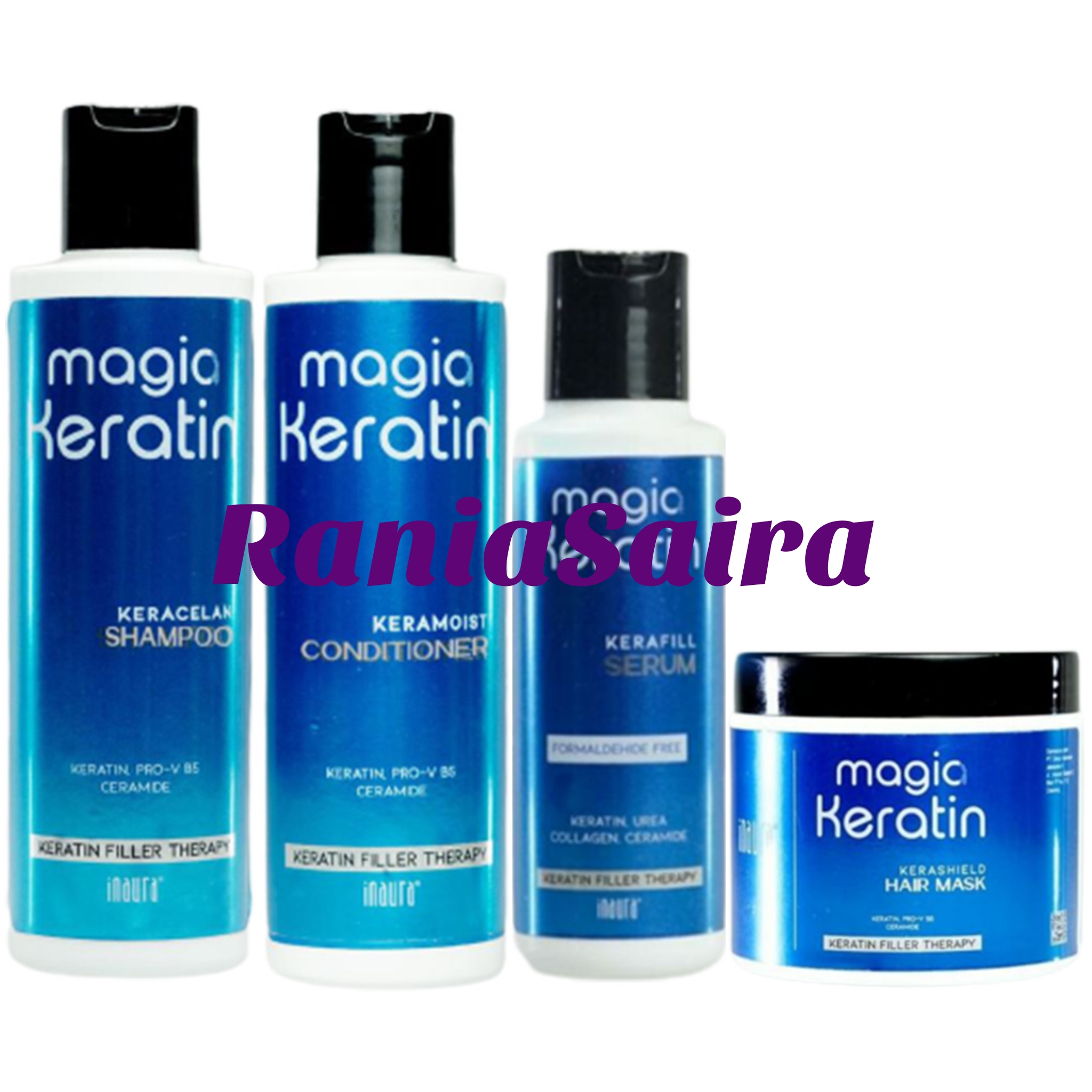 INAURA Magia Magic Keratin PAKET Keraclean Shampoo 200ml & Keramoist ...