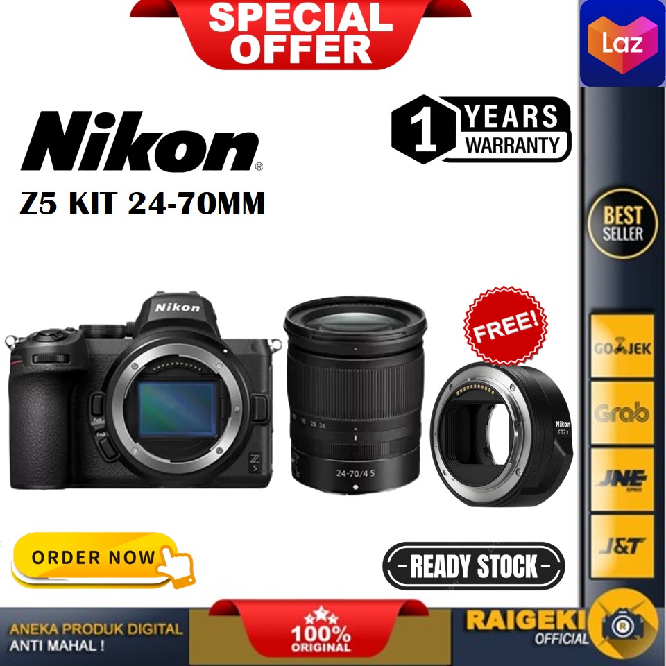 Nikon Z5 kit 24-70mm f/4 S Mirrorless Digital Camera | Lazada Indonesia