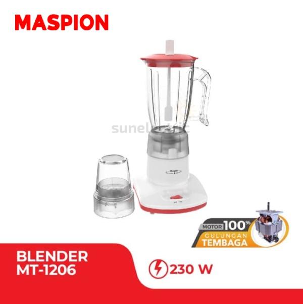 Maspion MT-1206 Blender Plastic + Dry Mill 2-in-1 Kapasitas 1 Liter