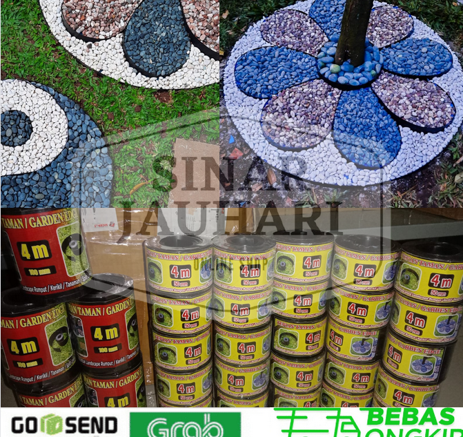 Pembatas Rumput / Tepian Taman / Pembatas Batu Coral, Hiasan Taman