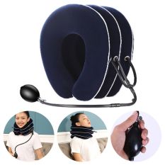 Bguvs Inflatable giải nén chăm sóc sức khỏe có thể điều chỉnh đai kéo cổ đau Relief thanh chống cổ thiết bị giữ cổ